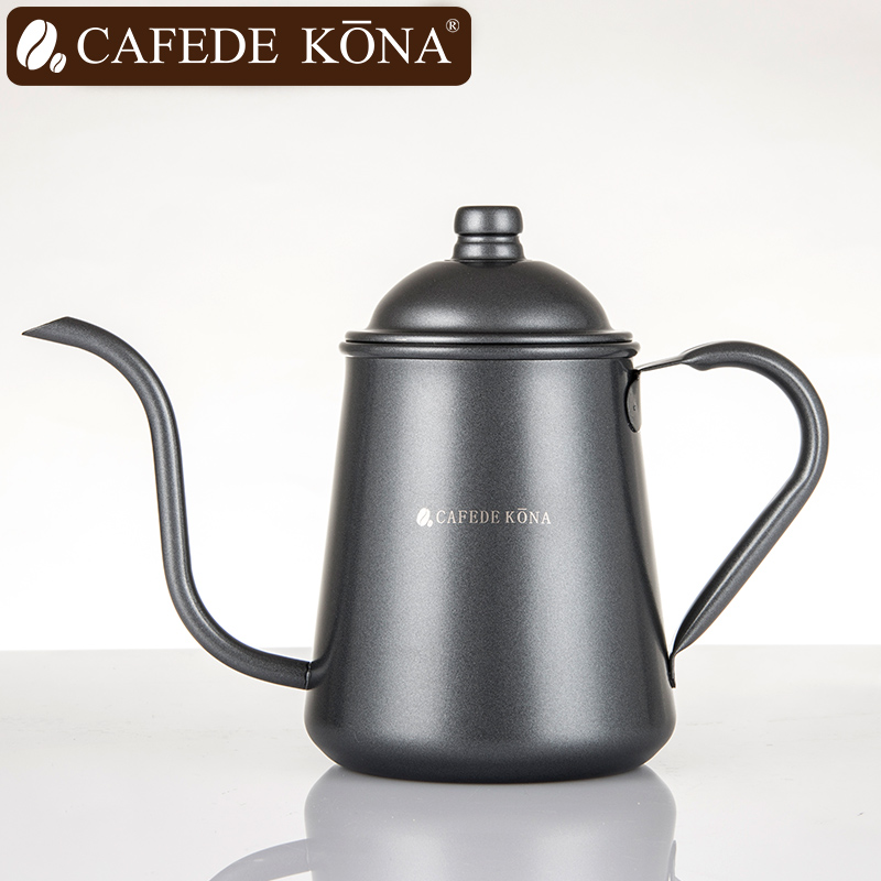 CAFEDE KONA不锈钢咖啡壶 细口手冲咖啡壶 水流大小好控制 0.9L