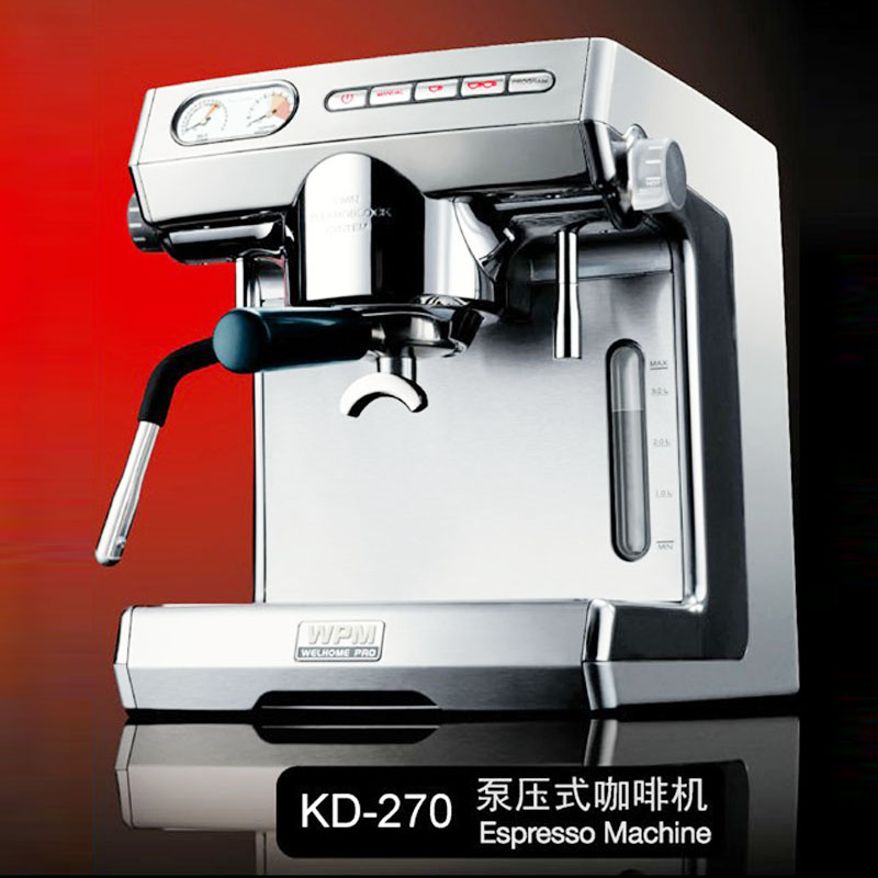 惠家 KD270 半自动意式咖啡机怎么样？家用商用两用机型 PID 控温与蒸汽温度表解析