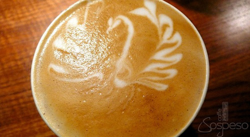 Caffe Sospeso拿铁咖啡拉花作品:天鹅