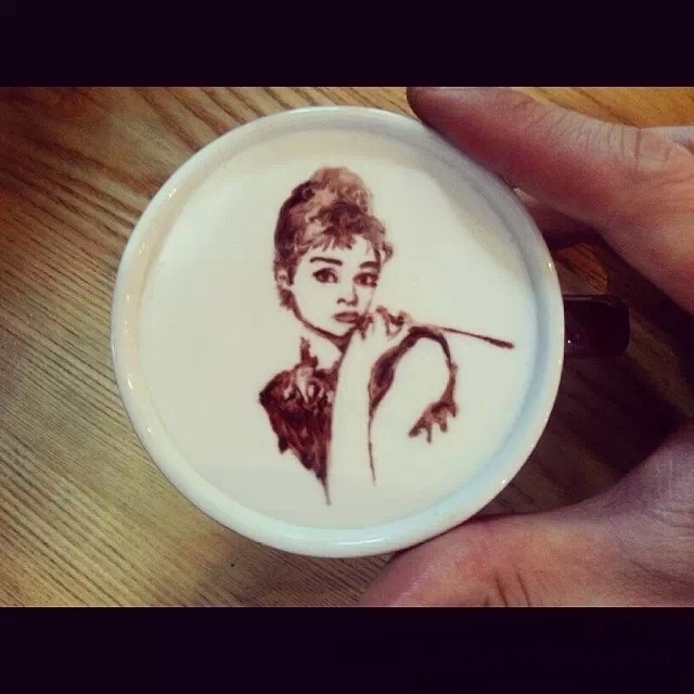 ❤超厉害的咖啡雕画!每一杯都是艺术品