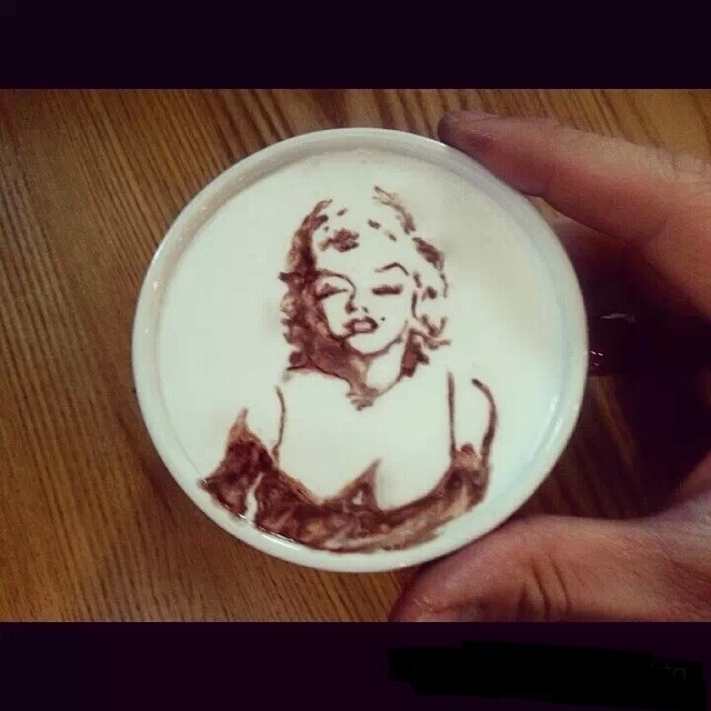 ❤超厉害的咖啡雕画!每一杯都是艺术品
