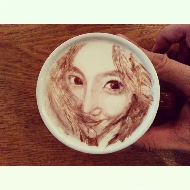 ❤超厉害的咖啡雕画!每一杯都是艺术品
