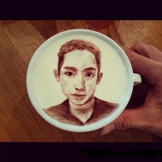 ❤超厉害的咖啡雕画!每一杯都是艺术品