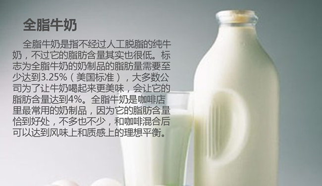 哪些奶制品是咖啡的忠实小伙伴?