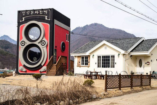复古相机大本营!位于韩国的老式相机造型咖啡厅 “Dreaming Camera Coffee Shop”,摄影发烧友不要错过
