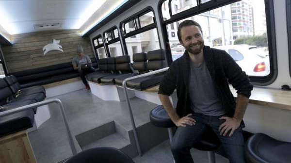 Leap Transit:要把公交车打造成咖啡馆、工作室和卧室的结合体